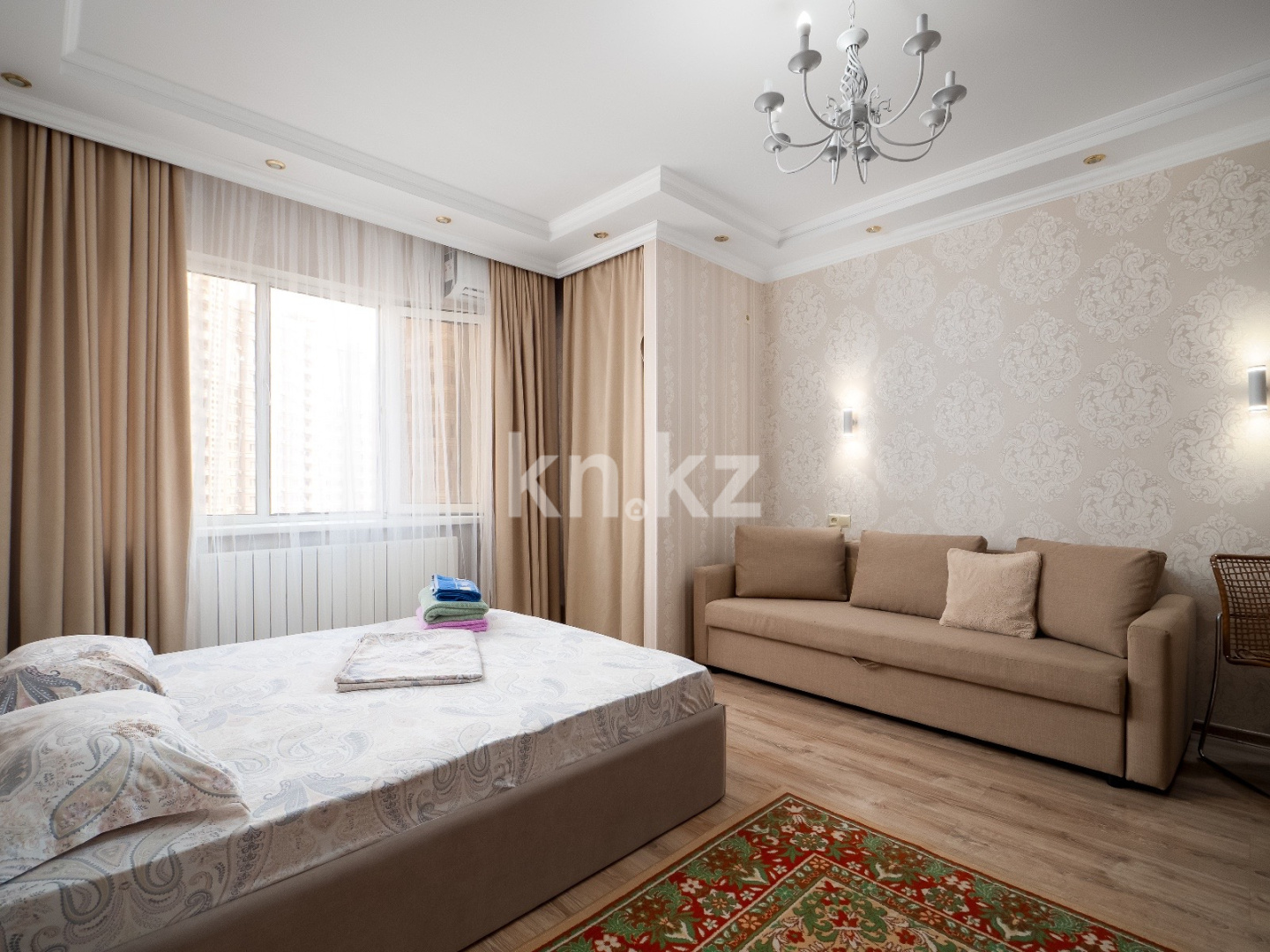 Аренда 1-комнатной квартиры посуточно, 42 м², ул. Навои, дом  208 - ул. Торайгырова - Аренда  однокомнатных квартир посуточно в Алматы фото 1 из 24