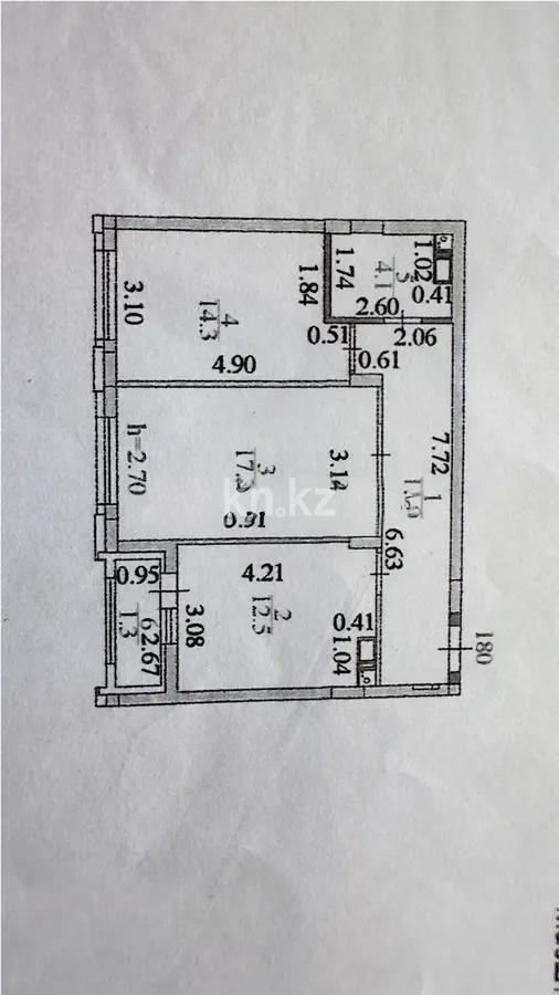 Продажа 2-комнатной квартиры, 62 м², ул. Толе би, дом  46 - Продажа квартир в новостройках Астаны без посредников с фото фото 6 из 6