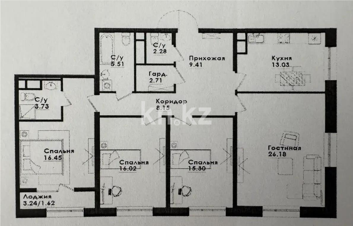 Продажа 4-комнатной квартиры, 120 м² в Алматы
