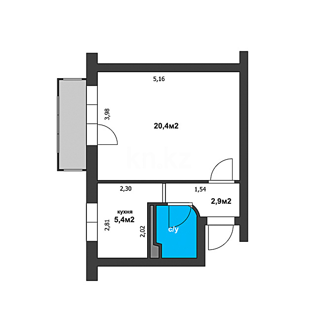 Продажа 1-комнатной квартиры, 32 м² - Продажа однокомнатных квартир в Бостандыкском р-не Алматы фото 16 из 23