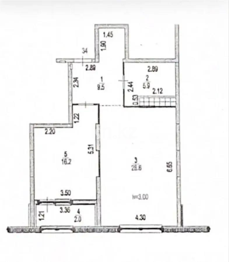 Продажа 2-комнатной квартиры, 62.2 м² в Алматы - фото 3