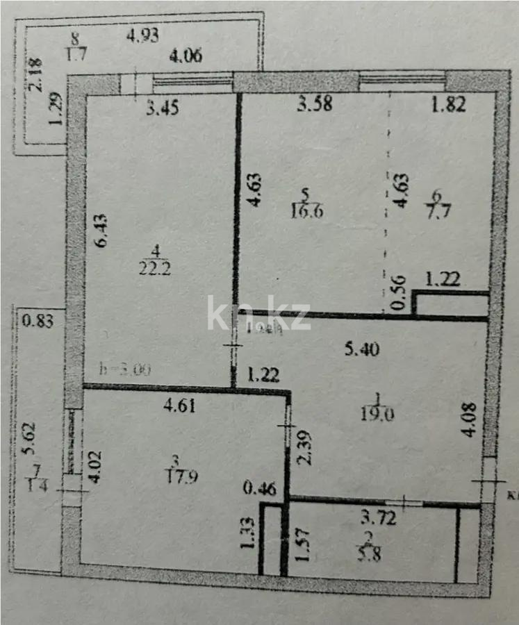 Продажа 3-комнатной квартиры, 89 м², ул. Калдаякова, дом  13 в Астане