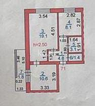 Продажа 2-комнатной квартиры, 49 м², ул. Анжерская, дом  39 - Продажа  двухкомнатных квартир в Караганде с фото фото 10 из 10