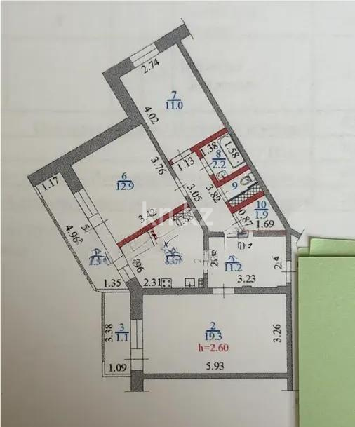 Продажа 3-комнатной квартиры, 70.4 м², мкр. Самал-3, дом  3 - Продажа квартир в Алматы фото 1 из 1