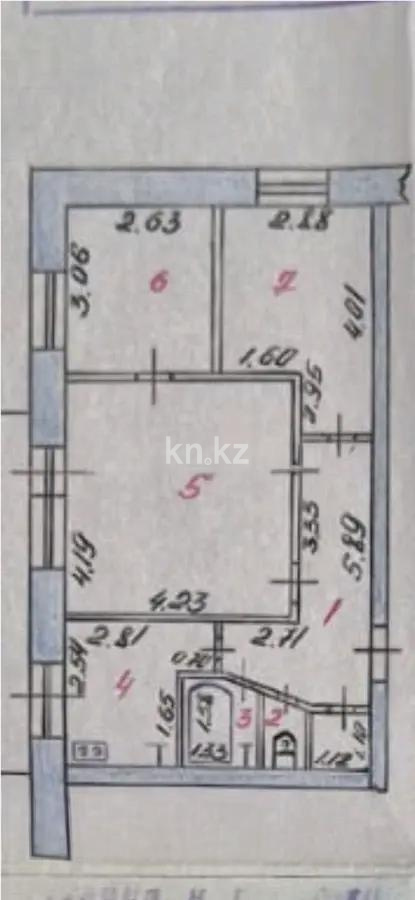 Продажа 3-комнатной квартиры, 64 м² - Продажа трехкомнатных квартир в блочном доме в Казахстане - страница 2 фото 1 из 1