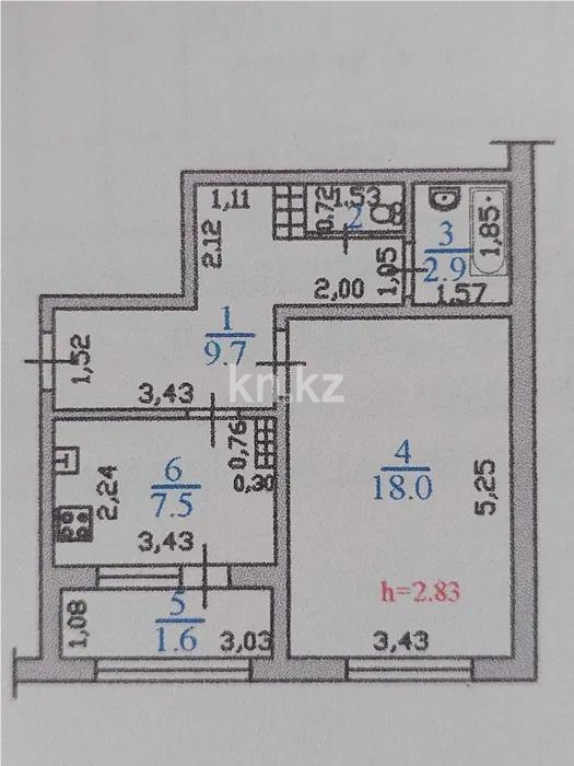 Продажа 1-комнатной квартиры, 40.8 м² в Алматы - фото 6