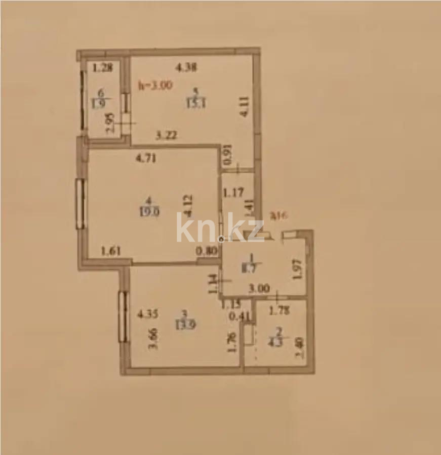 Продажа 2-комнатной квартиры, 62.9 м² - Продажа квартир в Казахстане - страница 4 фото 1 из 1