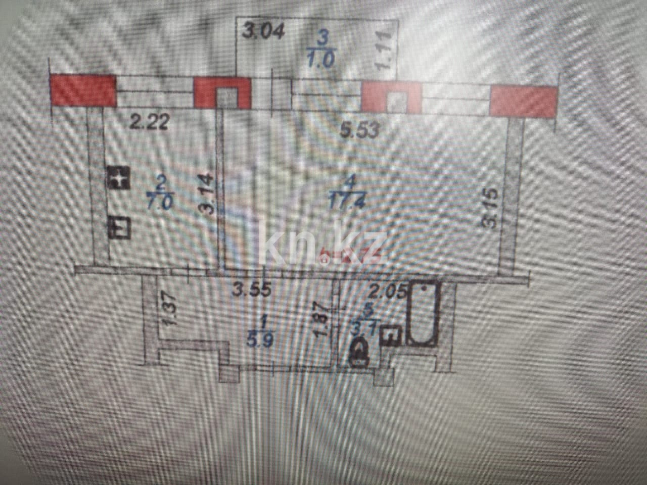 Аренда 1-комнатной квартиры, 34 м² - Продажа квартир в Балхаше фото 14 из 14