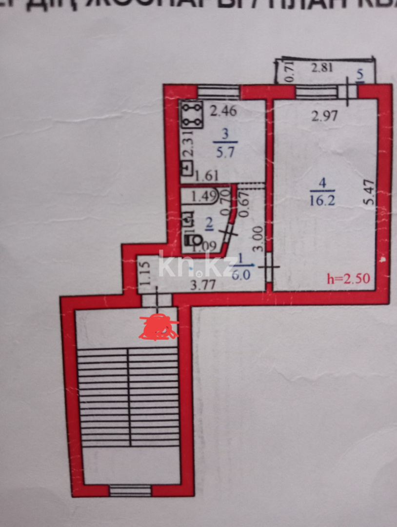 Продажа 1-комнатной квартиры, 31.1 м², пр. Ауэзова, дом  59 - Продажа  однокомнатных квартир в Атырау фото 1 из 1