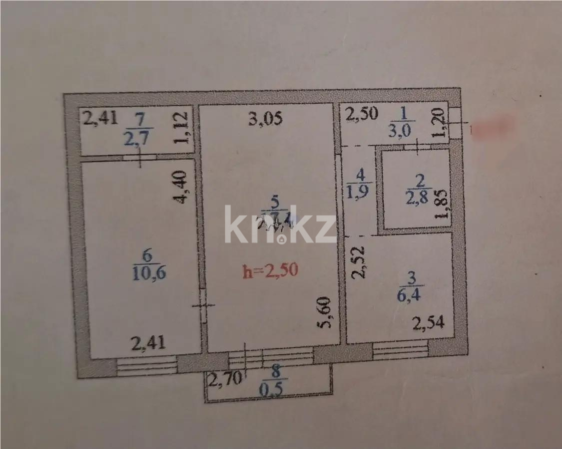 Продажа 2-комнатной квартиры, 45 м² в Астане - фото 6