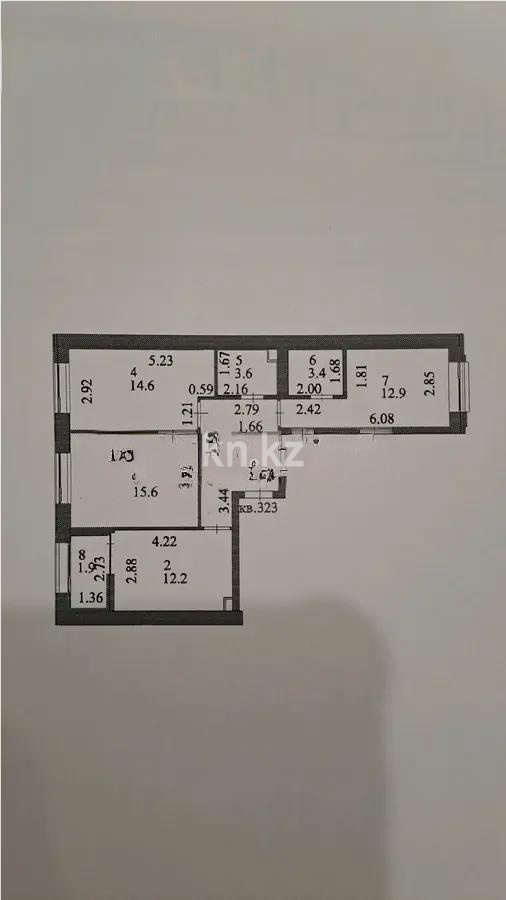 Продажа 3-комнатной квартиры, 75 м², ул. Казыбек би, дом  7/1 - Продажа  трехкомнатных квартир в Астане без посредников с фото фото 1 из 1