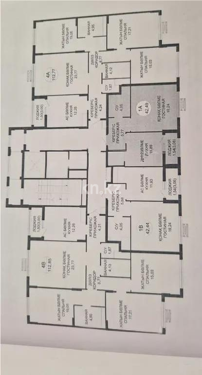 Продажа 1-комнатной квартиры, 42.49 м², пр. Туран, дом  39 стр - Продажа квартир в новостройках Астаны фото 1 из 1