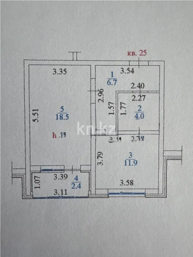 Продажа 1-комнатной квартиры, 43.5 м², ул. Жапсарбаева, дом  68 - Продажа  однокомнатных квартир в новостройках Алматы фото 1 из 1