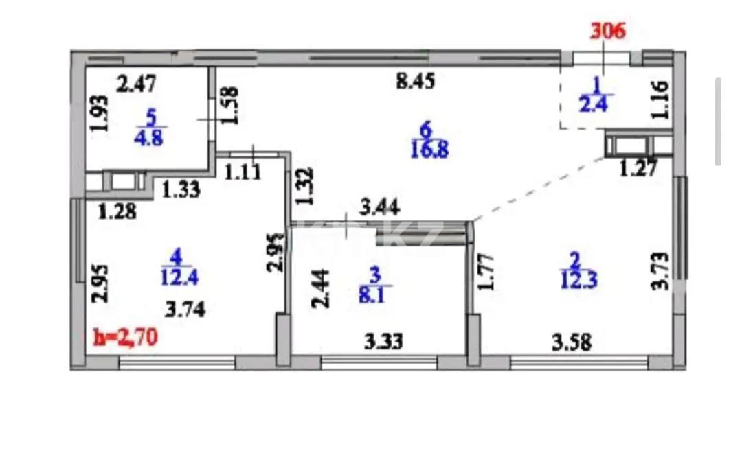 Продажа 3-комнатной квартиры, 57 м² в Астане - фото 6