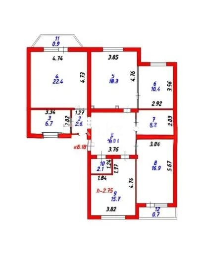 Продажа 4-комнатной квартиры, 117 м² - Продажа четырехкомнатных квартир в Казахстане фото 10 из 10