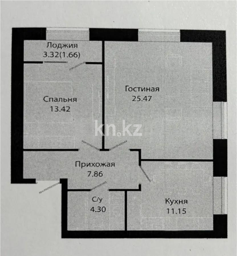 Продажа 2-комнатной квартиры, 64 м², ул. Жошы хана, дом  17 - Продажа  двухкомнатных квартир в Астане без посредников фото 1 из 1
