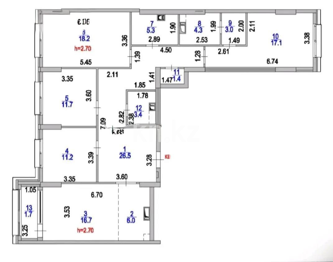 Продажа 5-комнатной квартиры, 127 м², пр. Туран, дом  57г - Продажа квартир в Казахстане фото 3 из 3