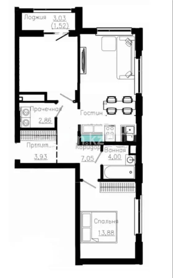 Продажа 3-комнатной квартиры, 63.22 м² - Продажа трехкомнатных квартир от собственников в Астане - страница 7 фото 1 из 1