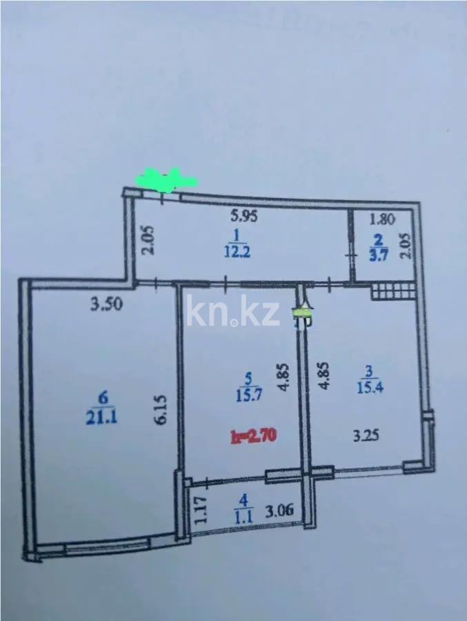 Продажа 2-комнатной квартиры, 70 м² в Алматы - фото 6