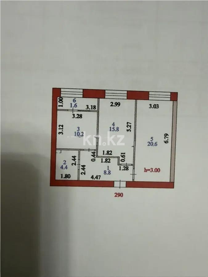 Продажа 2-комнатной квартиры, 61.4 м² - Продажа двухкомнатных квартир в кирпичном доме в Казахстане - страница 4 фото 6 из 6