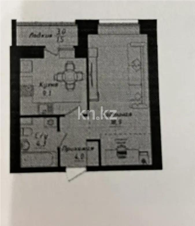 Продажа 1-комнатной квартиры, 38 м², ул. Толе би, дом  1 стр - Продажа квартир в Астане без посредников фото 1 из 1