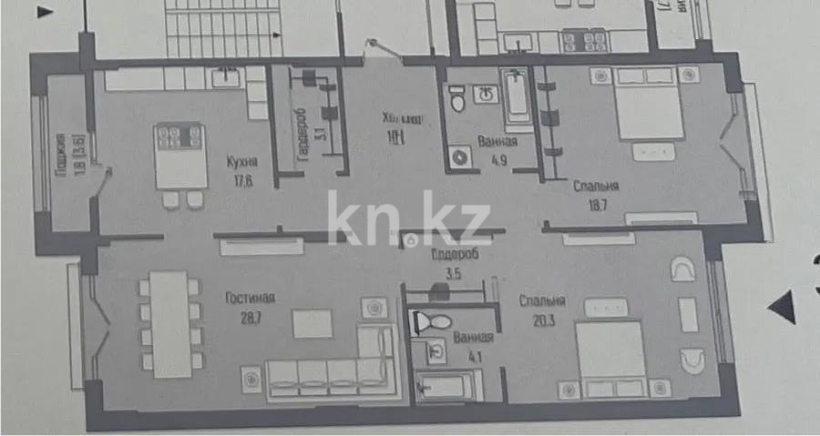 Продажа 3-комнатной квартиры, 117 м² - Продажа квартир в Казахстане - страница 33 фото 7 из 7