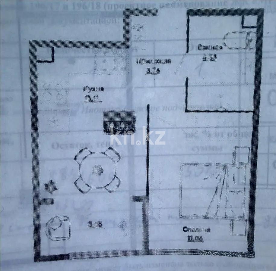 Продажа 1-комнатной квартиры, 37 м² в Алматы - фото 3
