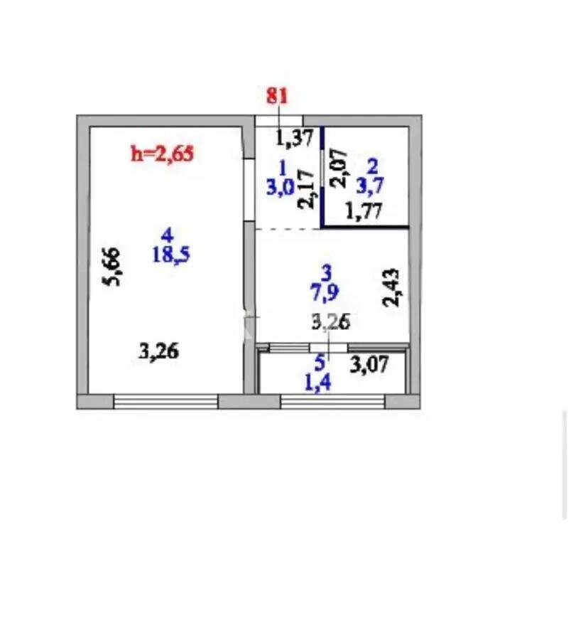 Продажа 1-комнатной квартиры, 35 м² в Астане