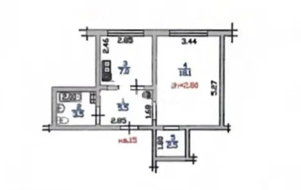 Продажа 1-комнатной квартиры, 40 м² в Алматы