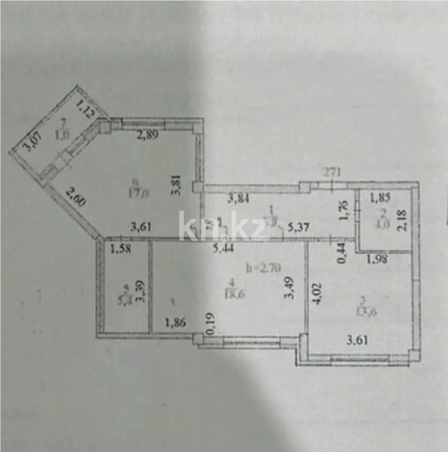 Продажа 2-комнатной квартиры, 68.4 м², Астана-Караганда тр., дом  23 - Продажа  двухкомнатных квартир в новостройках Астаны с фото фото 4 из 4