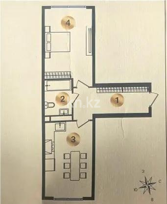 Продажа 1-комнатной квартиры, 48.39 м², ул. Сыбызгы, дом  100 стр - Продажа  однокомнатных квартир в новостройках Алматы без посредников фото 1 из 1