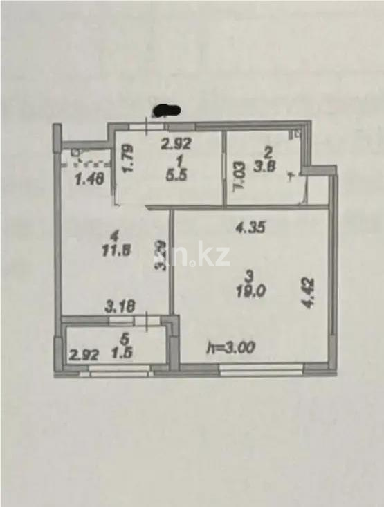 Продажа 1-комнатной квартиры, 41.6 м² - Недвижимость в Казахстане - страница 4 фото 1 из 1