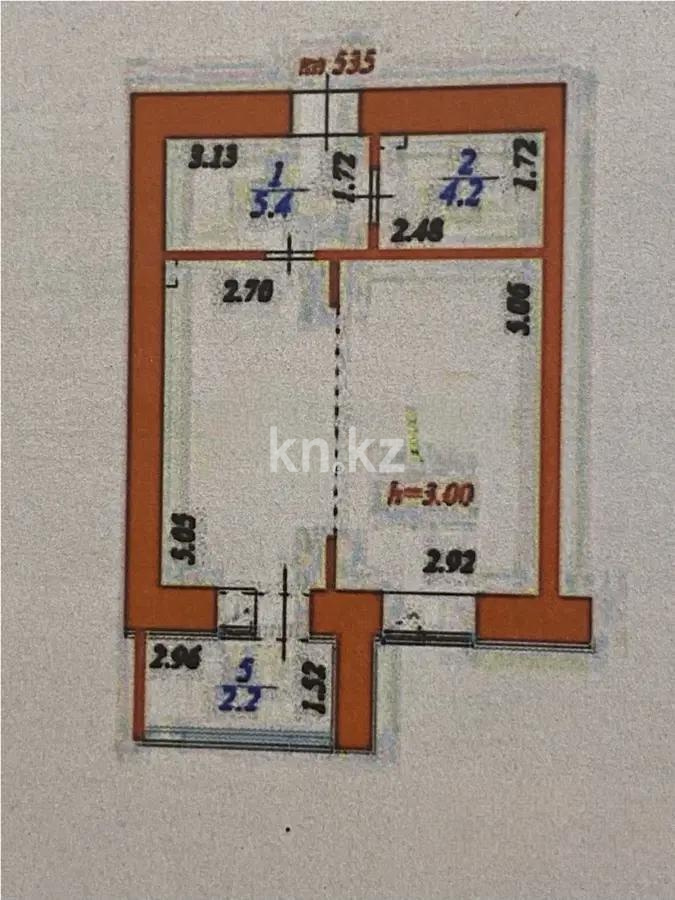 Продажа 1-комнатной квартиры, 41 м², ул. Айтматова, дом  45 стр - Продажа квартир в Астане без посредников фото 1 из 1