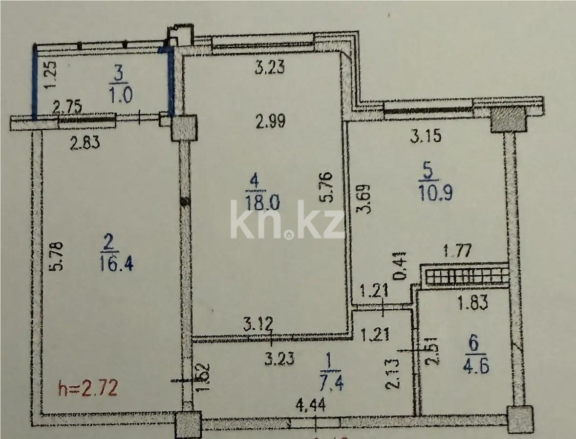 Продажа 2-комнатной квартиры, 60 м² - Продажа квартир в Алматы - страница 12 фото 6 из 6