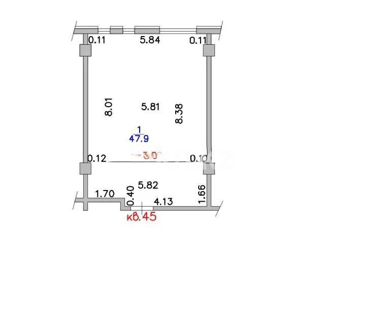 Продажа 1-комнатной квартиры, 48 м², ул. Головацкого, дом  65 в Алматы - фото 3
