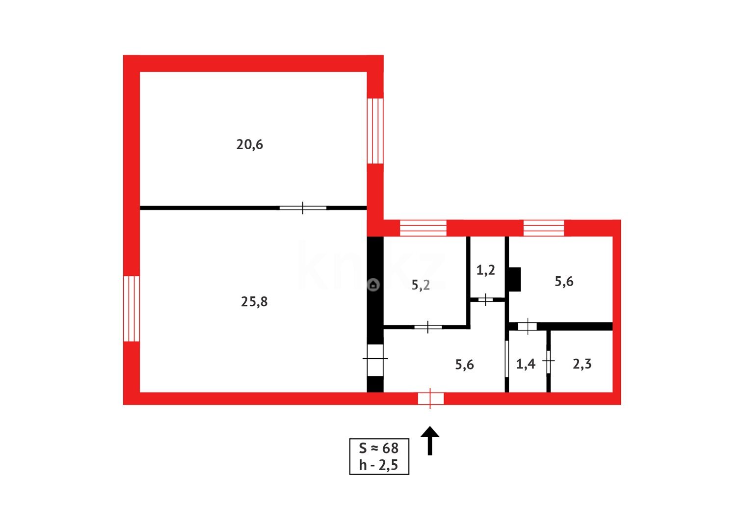 Продажа 3-комнатной квартиры, 67 м² в Караганде - фото 12