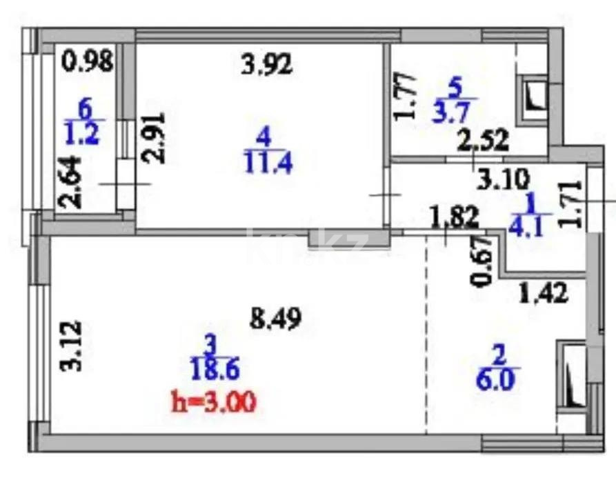 Продажа 2-комнатной квартиры, 46 м², пр. Туран, дом  55/5 в Астане - фото 5