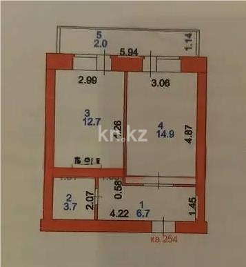 Продажа 1-комнатной квартиры, 41 м² - Продажа  однокомнатных квартир в новостройках Астаны без посредников фото 4 из 4