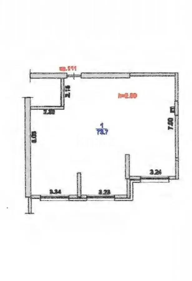 Продажа 3-комнатной квартиры, 73.7 м², ул. Толе би, дом  285/8 в Алматы - фото 3