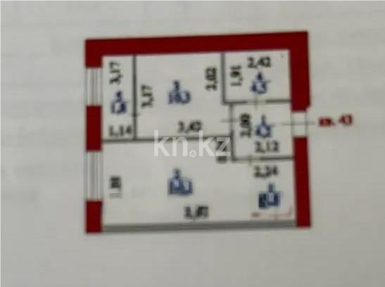 Продажа 2-комнатной квартиры, 40.2 м², ул. Е-15, дом  13/1 - Продажа квартир в Астане фото 1 из 1