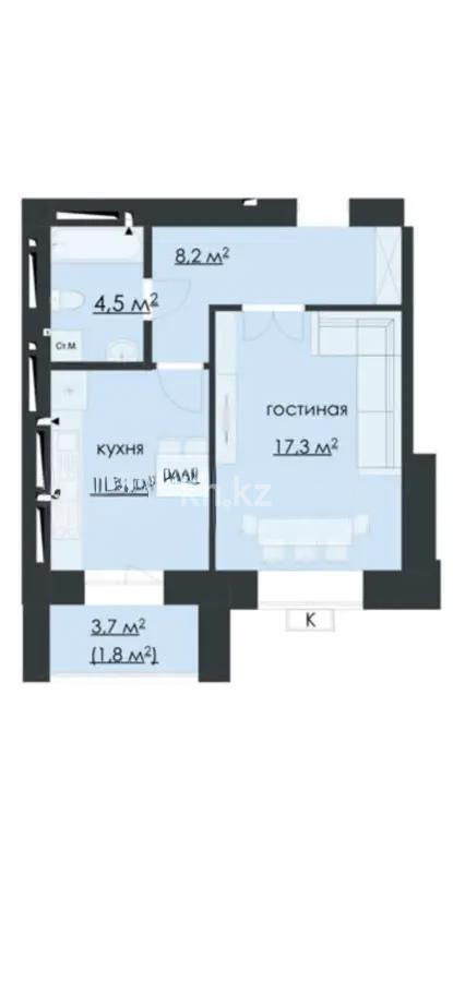 Продажа 1-комнатной квартиры, 45 м², ул. Карбышева, дом  4/3 - Продажа квартир в Караганде фото 1 из 1