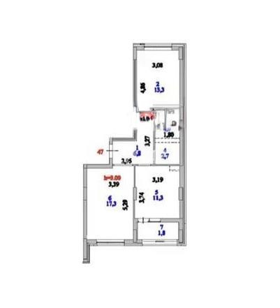 Продажа 2-комнатной квартиры, 57.2 м², ул. Казыбек би, дом  41/1 - Продажа квартир в Казахстане фото 1 из 1