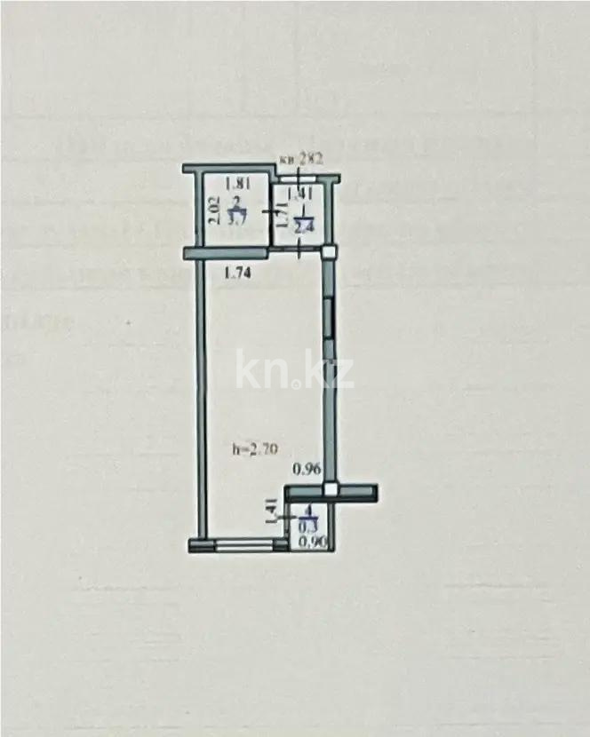 Продажа 1-комнатной квартиры, 29.7 м² в Алматы - фото 2