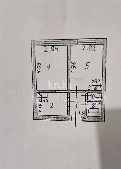 Продажа 2-комнатной квартиры, 36.8 м² в Астане