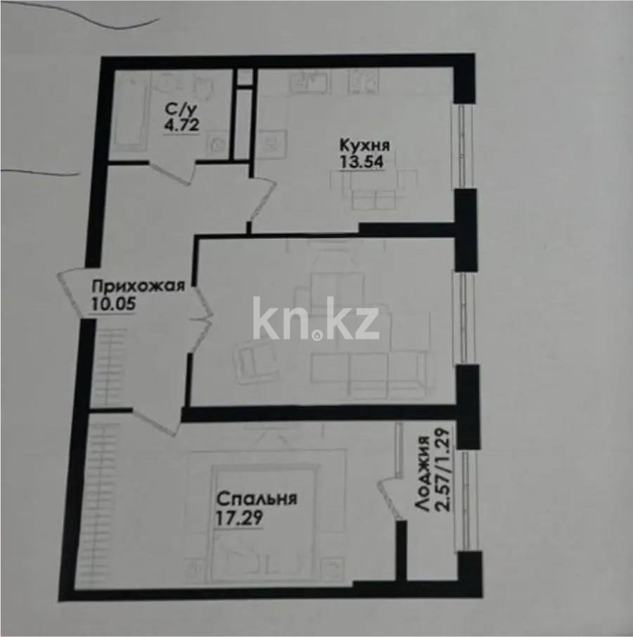 Продажа 2-комнатной квартиры, 64 м², ул. Толе би, дом  290/1 в Алматы