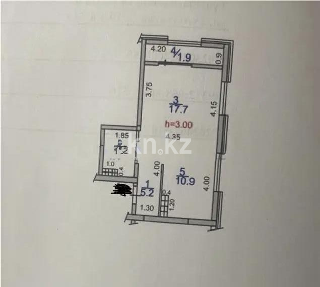 Продажа 2-комнатной квартиры, 42 м² в Алматы