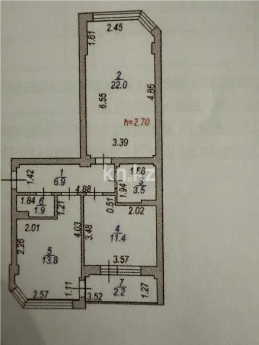 Продажа 2-комнатной квартиры, 61 м² - Продажа двухкомнатных квартир в р-не Сарыарка Астаны - страница 4 фото 5 из 5