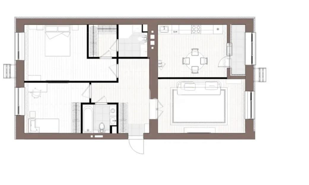 Продажа 3-комнатной квартиры, 88.3 м² - Продажа трехкомнатных квартир в кирпичном доме в Астане - страница 2 фото 1 из 1