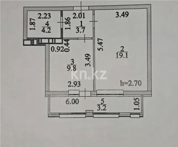 Продажа 1-комнатной квартиры, 40 м² - Недвижимость в Астане - страница 5 фото 5 из 5