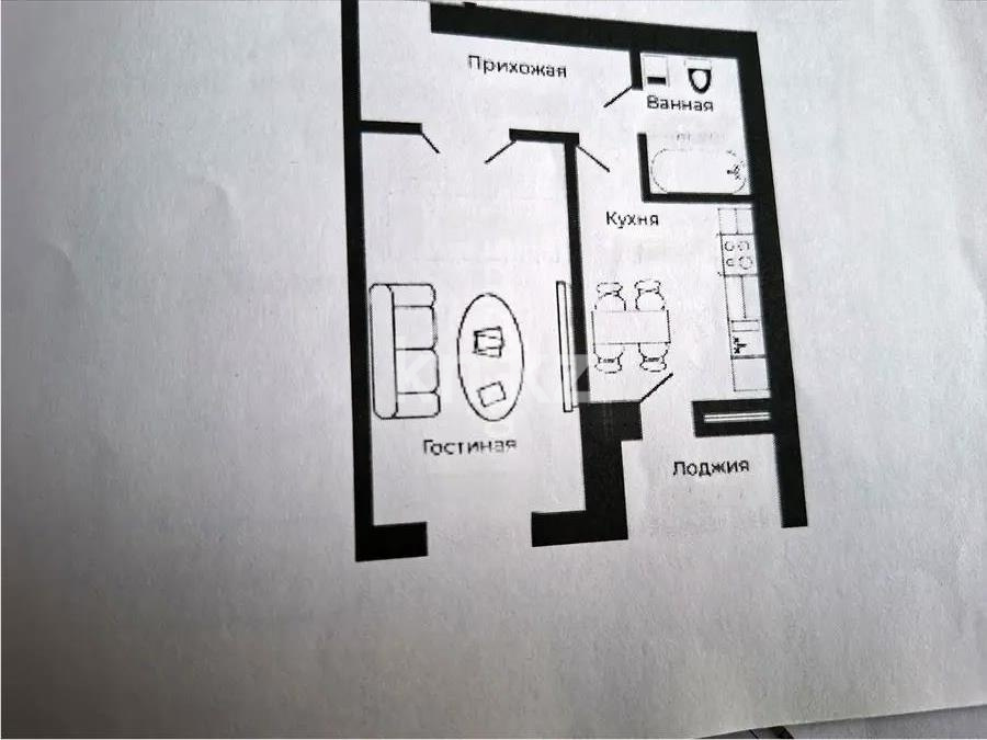 Продажа 1-комнатной квартиры, 39 м² в Астане